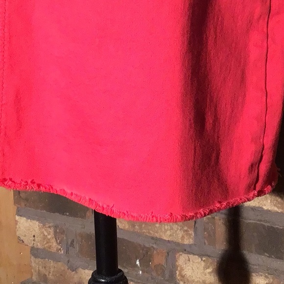 Tribal Jeans midi skirt stretch red 6 - Picture 2 of 7